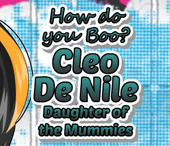How do you Boo? Cleo De Nile, Daughter of the Mummies logo