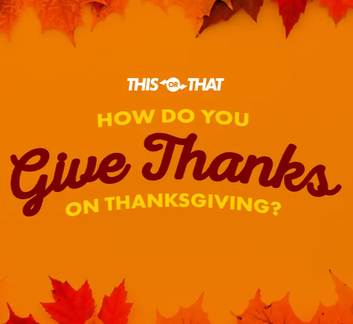 How Do You Give Thanks on Thanksgiving? logo