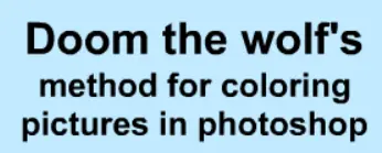 How to color in Photoshop logo