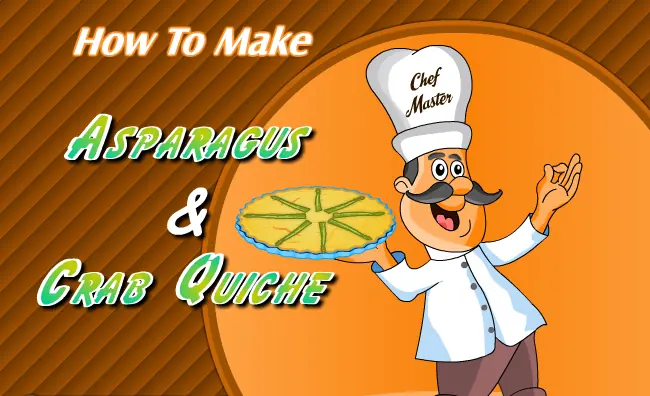 How To Make Asparagus & Crab Quiche logo
