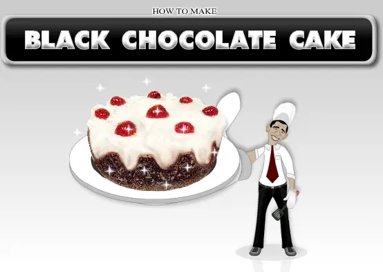 How To Make Black Chocolate Cake logo