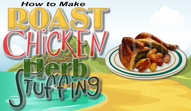 How To Make Roast Chicken With Herb Stuffing logo