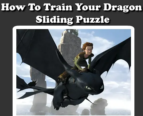 How To Train Your Dragon Sliding Puzzle logo