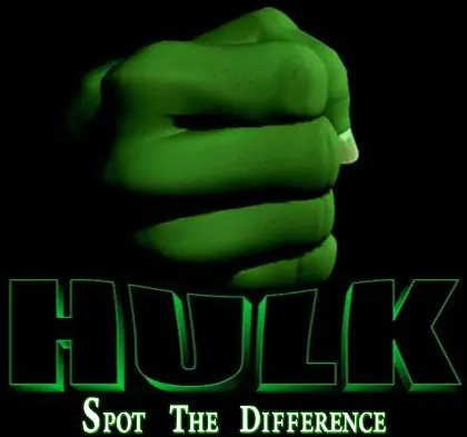Hulk - Spot the Difference logo