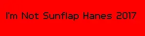 I'm Not Sunflap Hanes 2017 logo