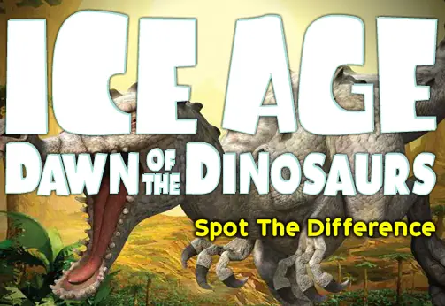 Ice Age Dawn Of The Dinosaurs: Spot The Difference logo