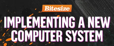 Implementing a New Computer System logo
