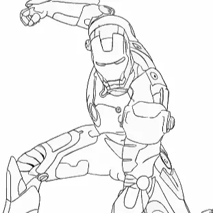 Iron Man Coloring logo