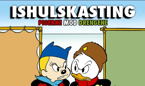 Ishulskastning: Pigerne mod drengene logo