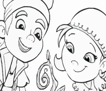 Jake and the Neverland Pirates Coloring logo