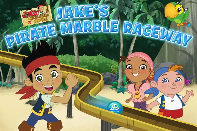 Jake's Pirate Marble Raceway logo