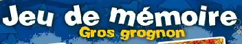 Jeu de mémoire Gros grognon logo
