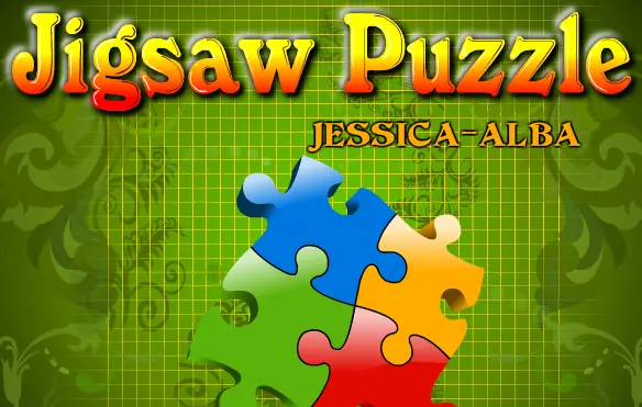 Jigsaw Puzzle Jessica Alba logo