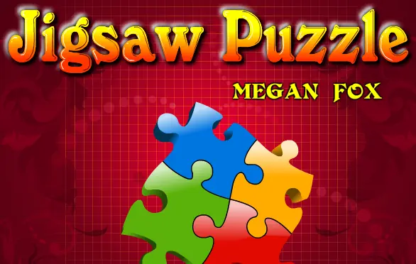 Jigsaw Puzzle Megan Fox logo