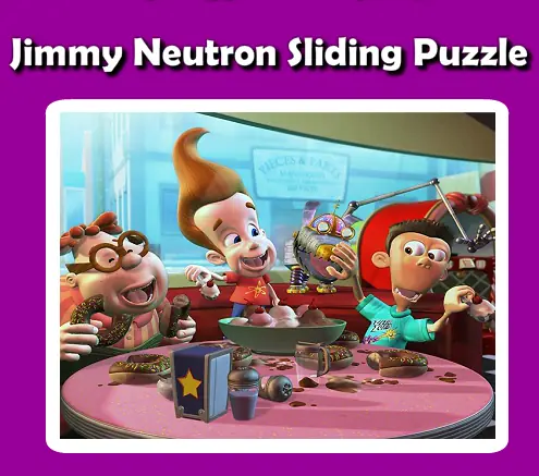 Jimmy Neutron Sliding Puzzle logo