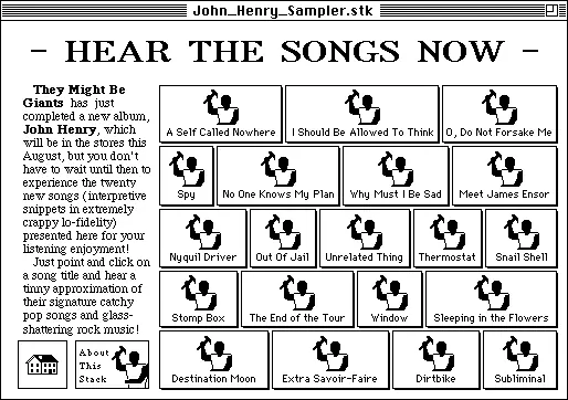 John Henry Hypercard Stack Emulator. logo