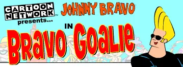 Johnny Bravo in Bravo Goalie logo
