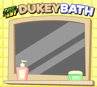 Johnny Test Dukey Bath logo