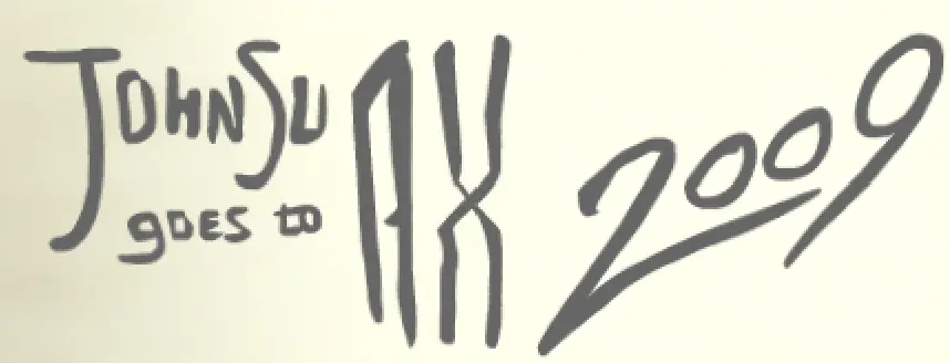 JohnSu Goes to AX 2009 logo