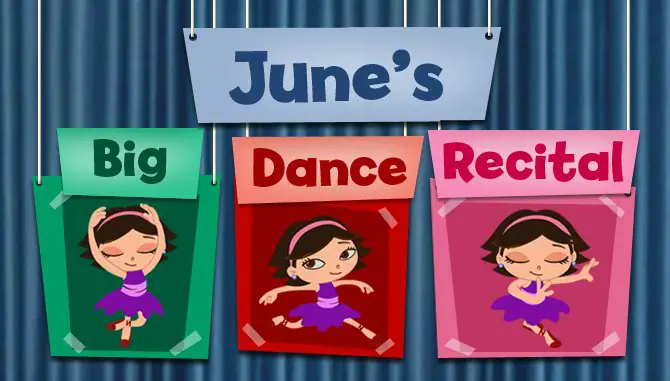 June's Big Dance Recital logo