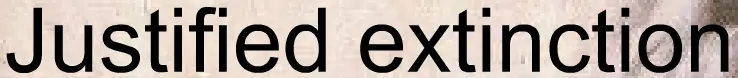 Justified Extinction logo