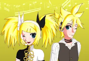 Kagamine Rin and Len Dress Up logo