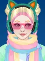 Kawaii Fashion dress up game logo