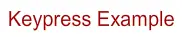 Keypress Example logo