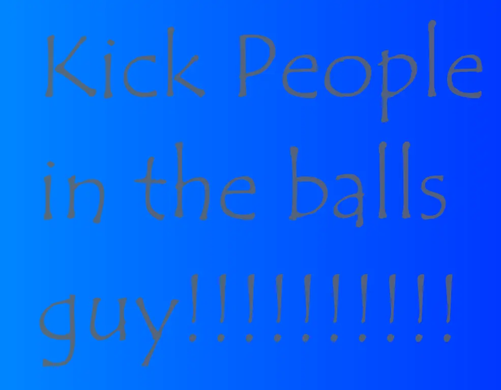 Kick People In The Balls logo