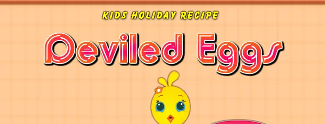 Kids Holiday Recipe Deviled Eggs logo