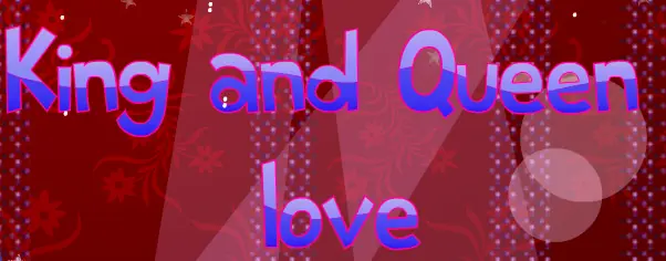 King and Queen love logo