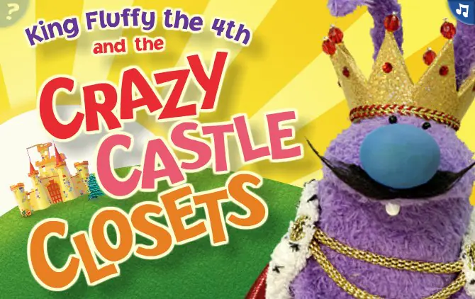 King Fluffy the 4th and the Crazy Castle Closets logo