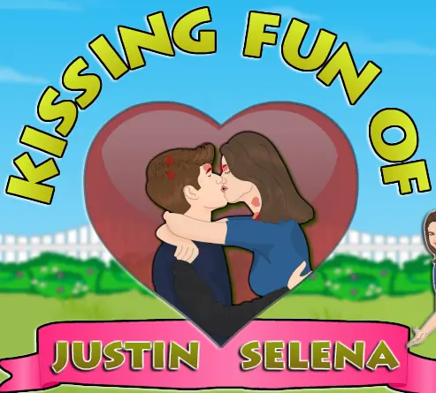 Kissing Fun of Justin Selena logo