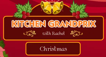 Kitchen Grand Prix With Rachel: Christmas logo