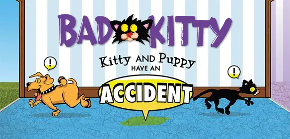 Kitty and Puppy Have An Accident logo
