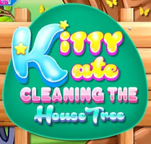 Kitty Kate: Cleaning The House Tree logo