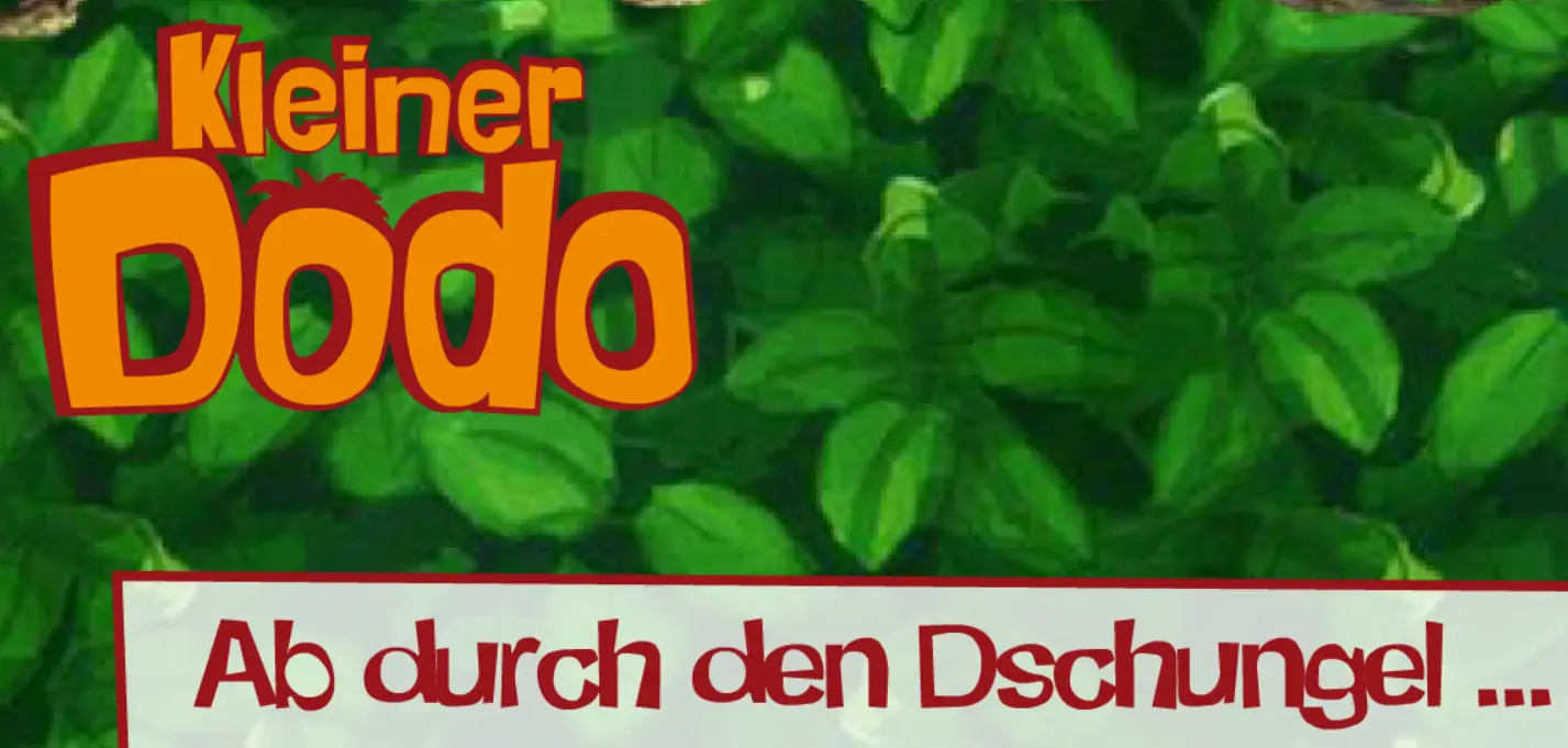 Kleiner Dodo: Ab durch den Dschungel... logo