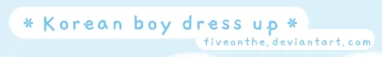 ~ KOREAN BOY IDOL Dress up ~ logo