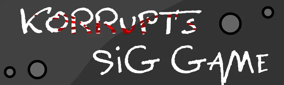 KoRRupt's Sig Game logo