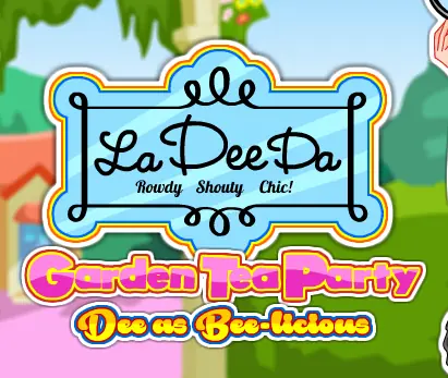 La Dee Da Garden Tea Party: Dee as Bee-licious logo