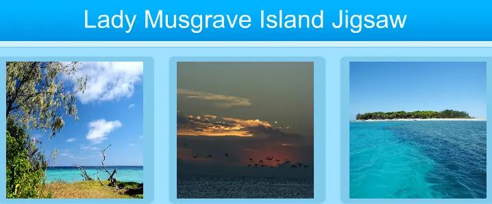Lady Musgrave Island Jigsaw logo