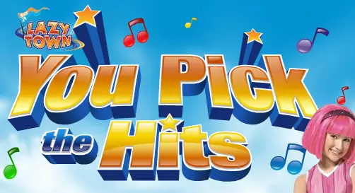 LazyTown: You Pick the Hits logo