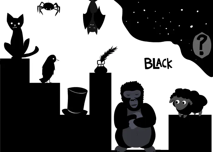 Learn about the color Black logo