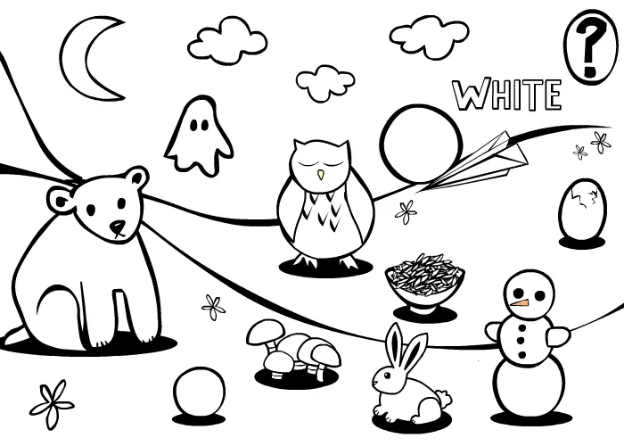 Learn about the color White logo