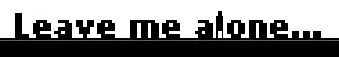 Leave Me Alone... logo