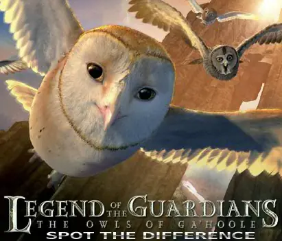 Legend of the Guardians - Spot the Difference logo