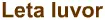 Leta luvor logo