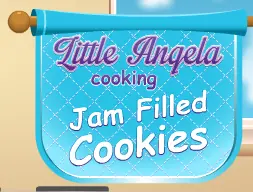 Little Angela Cooking Jam Filled Cookies logo