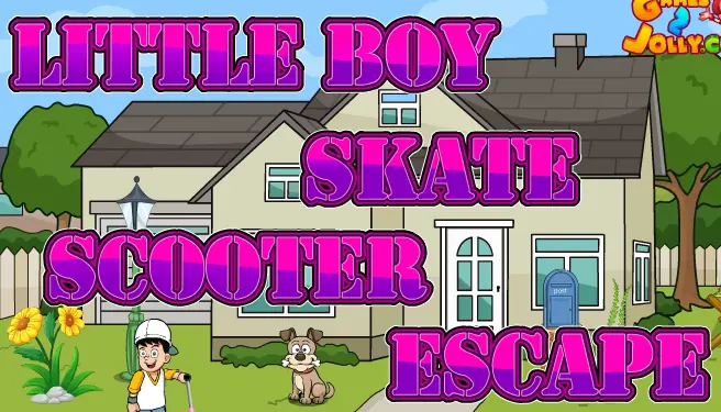 Little Boy Skate Scooter Escape logo