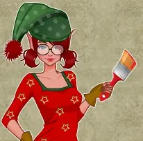 Little Christmas Elf Dress Up Game logo